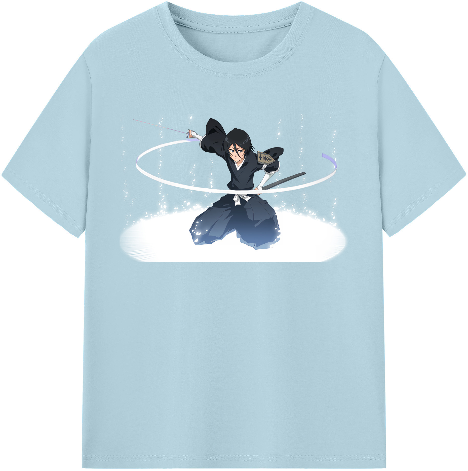 （画像用） ブリーチ 朽木ルキア BLEACH Kuchiki Rukia 綿100％半袖Tシャツ（フロントプリント）